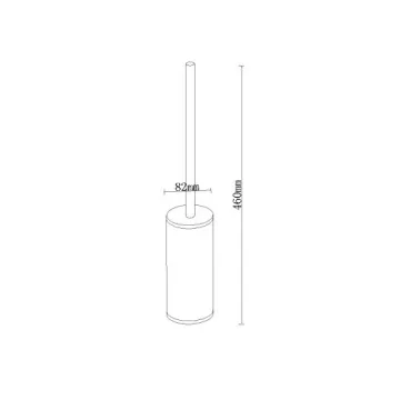 BGL Toilet Brush Holder Gold - Stylish Stainless Steel Set