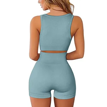 Flattering FAFOFA Women's Yoga Shorts Set for Activewear