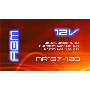 VMAX MR137-120 AGM Sealed Marine Battery 120Ah