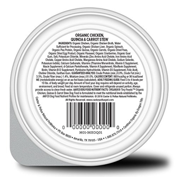 Castor & Pollux Tiny Feasts Organic Chicken Dog Food Trays