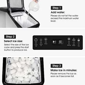 CROWNFUL Portable Ice Maker - Fast & Efficient Ice Production