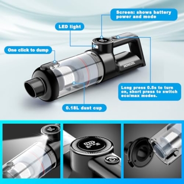 Handheld Vacuum Cleaner - Powerful & Portable Cordless