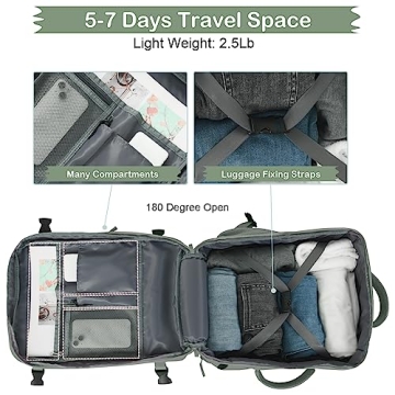 Hanples 40L Travel Backpack for Women Laptop Approved