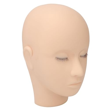Silicone Lash Mannequin Head for Makeup Practice - Realistic Design