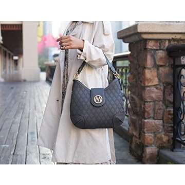 Stylish MKF Collection Vegan Leather Shoulder Bag