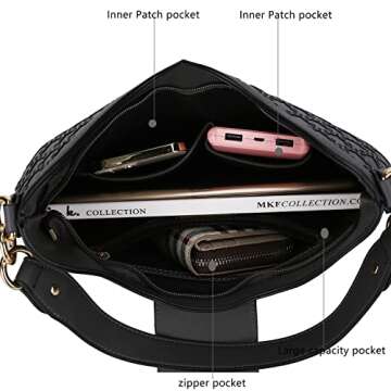 Stylish MKF Collection Vegan Leather Shoulder Bag