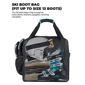 KEMIMOTO Ski & Boot Bag Combo for Air Travel
