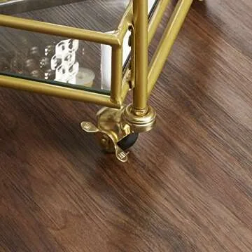 Elegant Silverwood Collier 3-Tier Gold Bar Cart