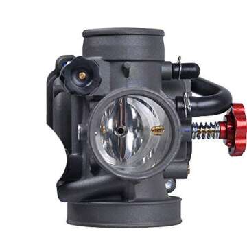 NIBBI Racing Performance Motorcycle Carburetor 26mm GY6 125CC Carburetor PE26mm With Carburetor Jets Fit YAMAHA KAWASAKI SUZUKI Apollo Dirt Mini Bike SSR TTR KYMCO SYM TAOTAO GY6 Scooter Moped