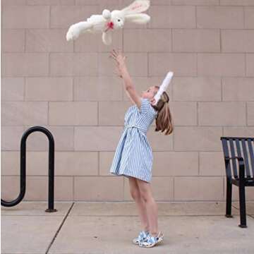 DIBSIES Personalized Hoppity Floppity Bunny 18" (Pink) - Customizable Plush Toy