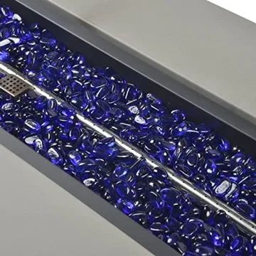 BAIDE HOME 48-Inch Flint Gray Outdoor Fire Pit Table