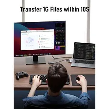 Lemorele USB C Hub for MacBook Pro/Air 7-in-2 Adapter