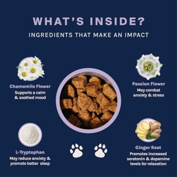 Dog Calming Treats with Natural Ingredients - 30 Chews