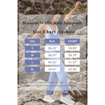 Nirovien Waffle Knit Jumpsuit for Women - Comfy & Stylish