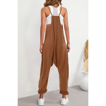 Nirovien Waffle Knit Jumpsuit for Women - Comfy & Stylish