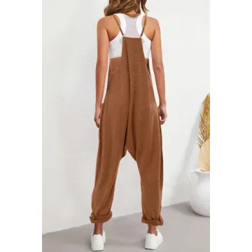 Nirovien Waffle Knit Jumpsuit for Women - Comfy & Stylish