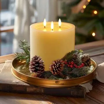 Amagic Extra Large Flameless Candles with Remote Control