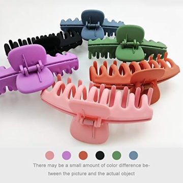 OGIRL 6 Pack Vibrant Big Hair Clips for Thick Hair