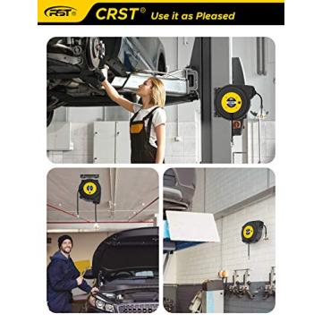 CRST Retractable 55FT Extension Cord Reel for Safety