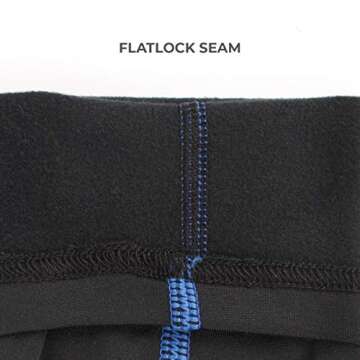 FITEXTREME MAXHEAT Mens Thermal Underwear Long Johns Set with Fleece Lined Black L