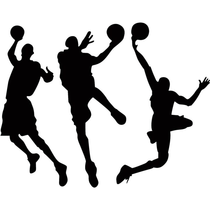 Basketball Players Wall Decal for Kids' Rooms