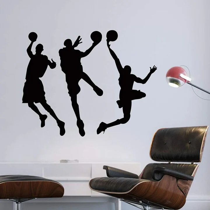 Basketball Players Wall Decal for Kids' Rooms