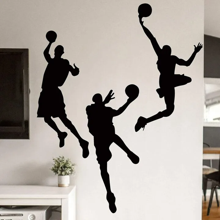 Basketball Players Wall Decal for Kids' Rooms