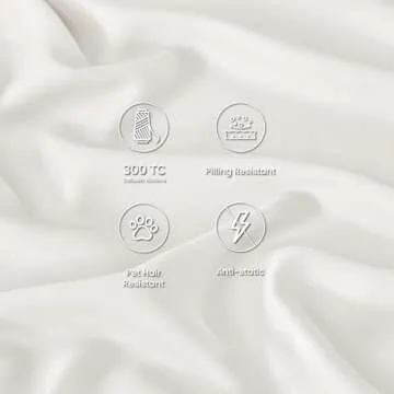 GOKOTTA King Size Bed Sheets 6 Piece Set, 100% Rayon Derived from Bamboo, Cooling for Hot Sleepers-Luxury Breathable Soft Sheets, Deep Pocket 16" Fitted Sheet with Elastic Corner Straps, Cream White