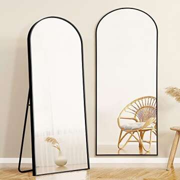 Natsukage Arched Floor Mirror - Stylish & Durable 71x28 Inch