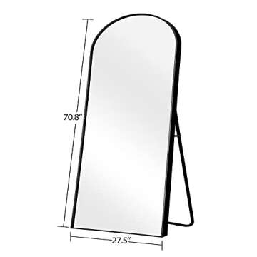 Natsukage Arched Floor Mirror - Stylish & Durable 71x28 Inch