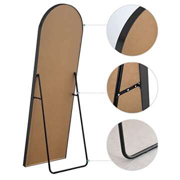 Natsukage Arched Floor Mirror - Stylish & Durable 71x28 Inch