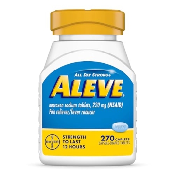 Aleve Pain Reliever 270 Caplets - 12-Hour Relief for Arthritis & More