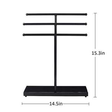 AUTODECO 3 Tier Jewelry Organizer for Home Decor and Gifting