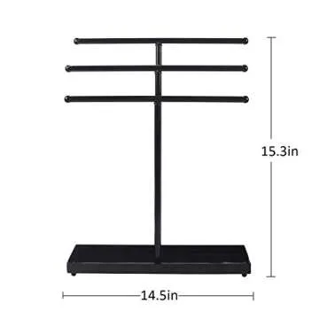 AUTODECO 3 Tier Jewelry Organizer for Home Decor and Gifting