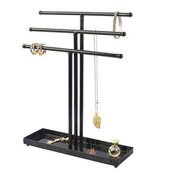 AUTODECO 3 Tier Jewelry Organizer for Home Decor and Gifting