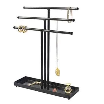 AUTODECO 3 Tier Jewelry Organizer for Home Decor and Gifting