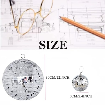 Large Silver Disco Ball for Event Decorations