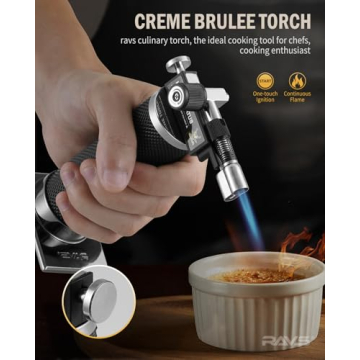 RAVS Durable Butane Torch Lighter for Cooking and Crafts