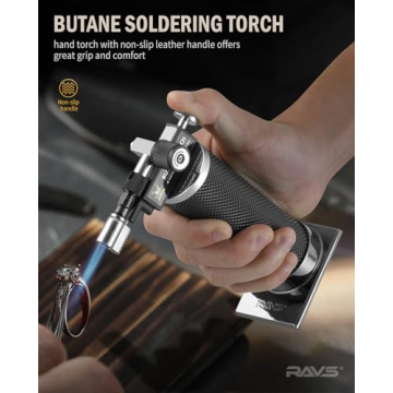 RAVS Durable Butane Torch Lighter for Cooking and Crafts