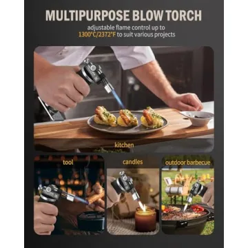 RAVS Durable Butane Torch Lighter for Cooking and Crafts