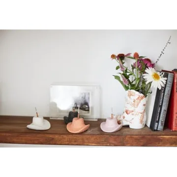 Paddywax Cowboy Hat Incense Burner with 100 Sticks