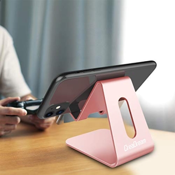 CreaDream Aluminum Cell Phone Stand for Comfortable Usage