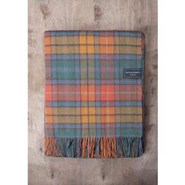 The Tartan Blanket Co. Lambswool Blanket Buchanan Antique Tartan (59" x 79")