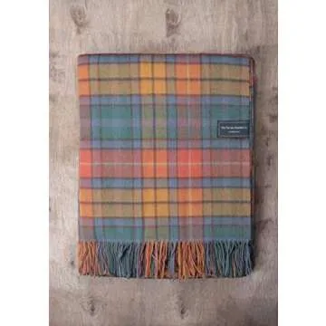 The Tartan Blanket Co. Lambswool Blanket Buchanan Antique Tartan (59" x 79")