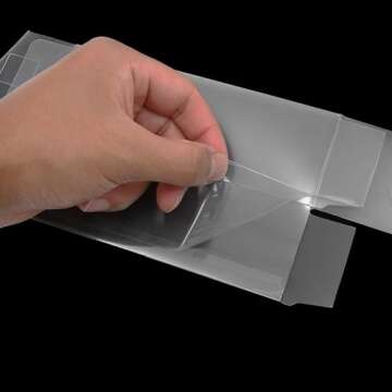 Juvale 50-Pack 2x2x6 Clear Boxes - Plastic Gift Boxes for Macaron, Candy, Treats, Wedding, Baby Shower, Birthday Party, Retail