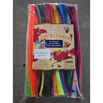 Caydo 360 Pipe Cleaners - 40 Colorful Chenille Stems for Crafts