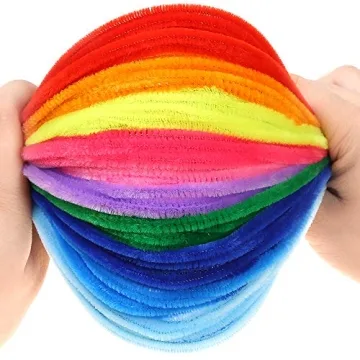 Caydo 360 Pipe Cleaners - 40 Colorful Chenille Stems for Crafts