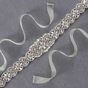 Yanstar Bridal Rhinestone Belt for Elegant Weddings
