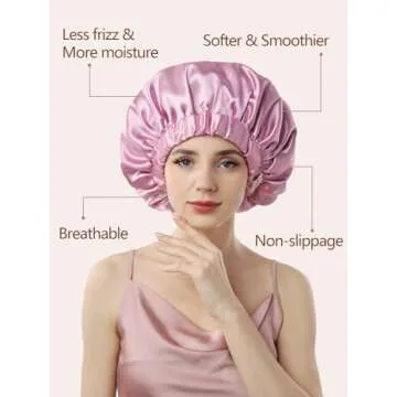 Years Calm Silk Bonnet for Women - Hair Protection Cap