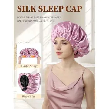 Years Calm Silk Bonnet for Women - Hair Protection Cap